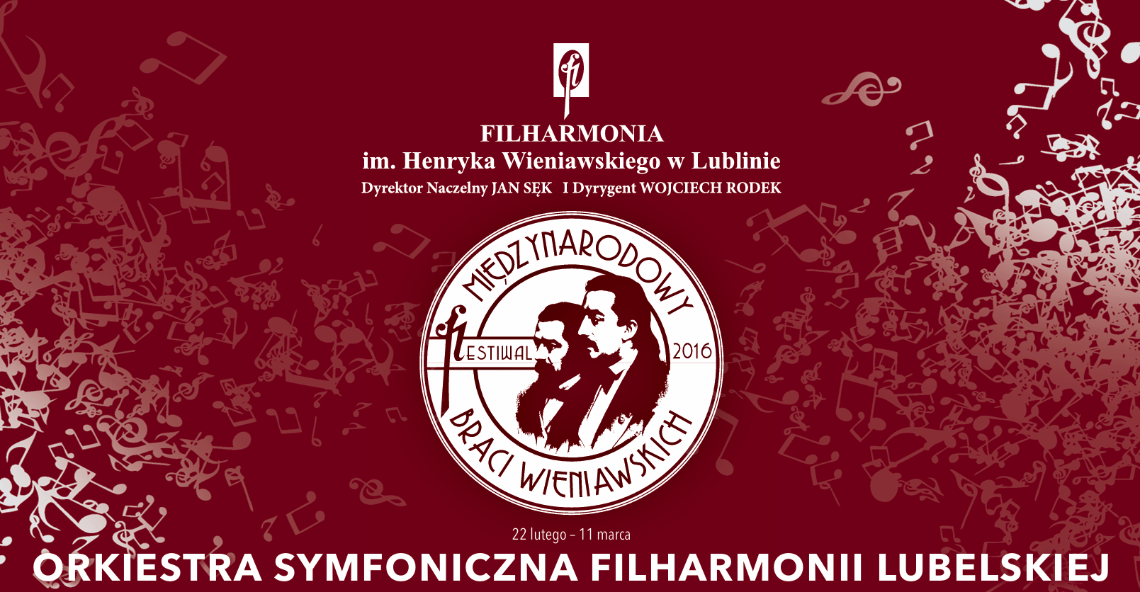 Zdjęcie reklamujące koncert: Koncert symfoniczny – Międzynarodowy festiwal Braci Wieniawskich