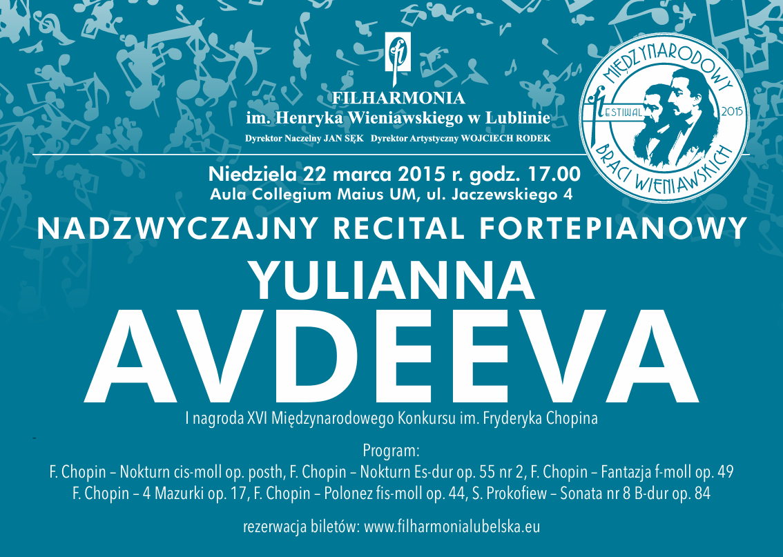 Zdjęcie reklamujące koncert: Nadzwyczajny Recital Fortepianowy – Yulianna Avdeeva