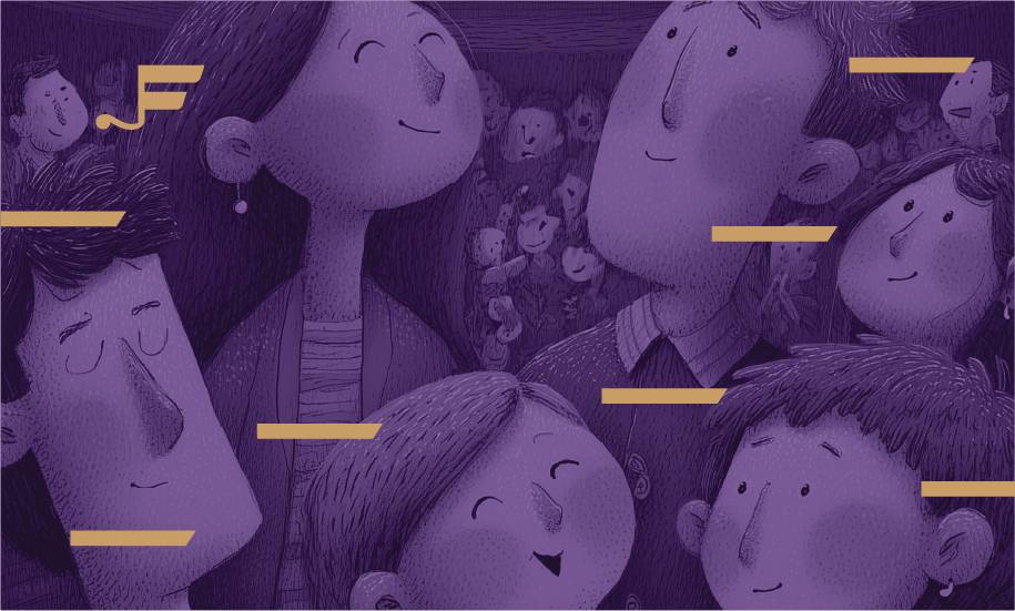 Plakat koncertu „Wielkie koncerty dla małych słuchaczy”. EduMusic – „Moniuszko na nowo odkryty”