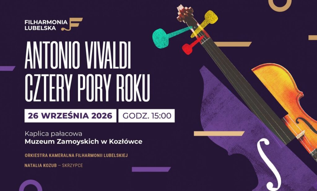 Plakat koncertu Antonio Vivaldi „Cztery Pory Roku”
