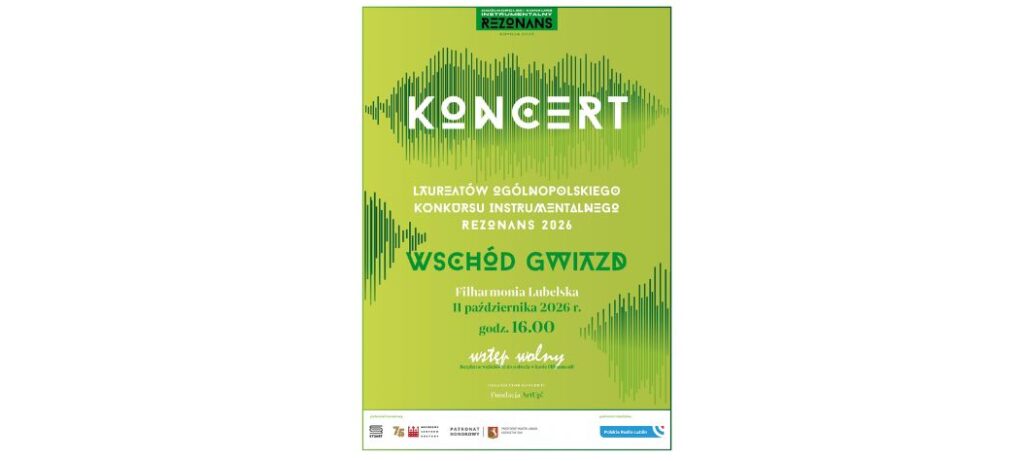 WSCHÓD GWIAZD – koncert laureatów Ogólnopolskiego Konkursu Instrumentalnego Rezonans 2026